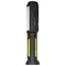 Linterna de taller recargable LW-1PB con batería externa, gancho, imán, LED COB de 3 W/5 LED; amarilla y negra.