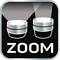 Linterna frontal a pilas de 400 lm, con zoom, CREE R5, 3 pilas AAA