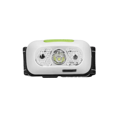 Linterna frontal LED de 5W, 230lm, batería de iones de litio de 1200mAh, cabezal móvil.