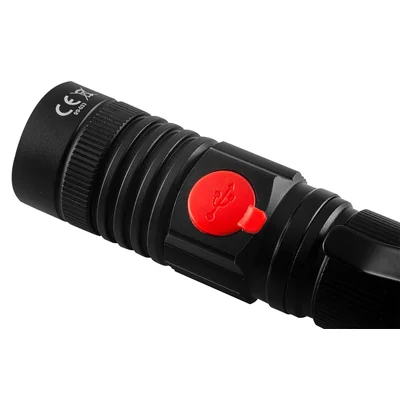 Linterna LED recargable USB 2 en 1 CREE T6 de 800 lm