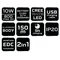 Linterna LED recargable USB 2 en 1 CREE T6 de 800 lm