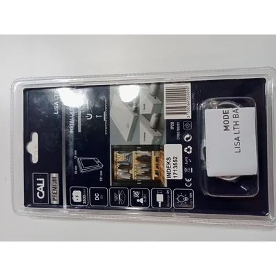 Lisa USB skříňová lampa se senzorem, bílá