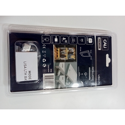 Lisa USB skříňová lampa se senzorem, černá