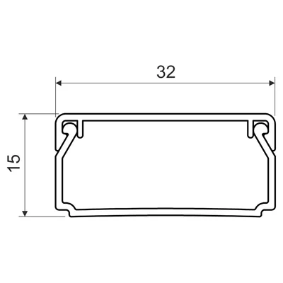 LISTWA LHD 32X15 P2 (2/80 m)