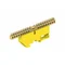 Listwa zaciskowa ochronna na szynę TH 9-modułowa 9 x 10mm² 9 x 16mm² 1 x 35mm² żółta
