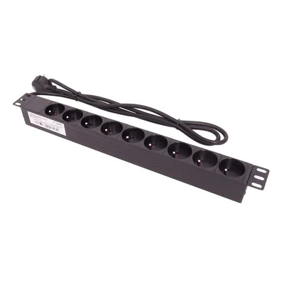 Listwa zasilająca 19" 9 x 230V