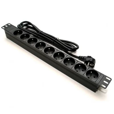 Listwa zasilająca 19"- 9x230V z diodą LED