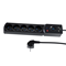 Listwa zasilająca z bezpiecznikiem i układem przeciwprzepięciowym professional 5 gniazd 2 porty USB długość 1,5m 10A 230V 2300W czarny