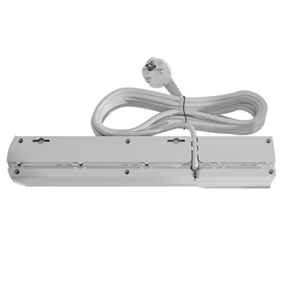 Listwa zasilająca z bezpiecznikiem i układem przeciwprzepięciowym professional 5 gniazd 2 porty USB długość 3m 10A 230V 2300W szary