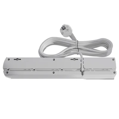Listwa zasilająca z bezpiecznikiem i układem przeciwprzepięciowym professional 5 gniazd 2 porty USB długość 5m 10A 230V 2300W szary