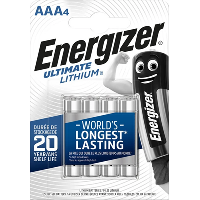 Літієва батарея AAA / FR03 / L92 Energizer ULTIMATE LITHIUM 1.5V 4шт.