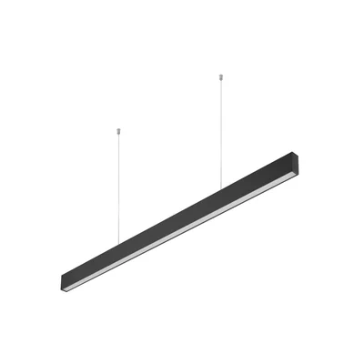 LIVIA APPARECCHIO A SOSPENSIONE A LED, 40W, 3600lm, AC220-240V, 50-60Hz, 100°, RA>80, IP20, AL/PC, 4000K, 120cm, NERO