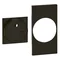 LIVING NOW - FLAT SOCKET PLATE 2P+Z - 2 MODULES - BLACK