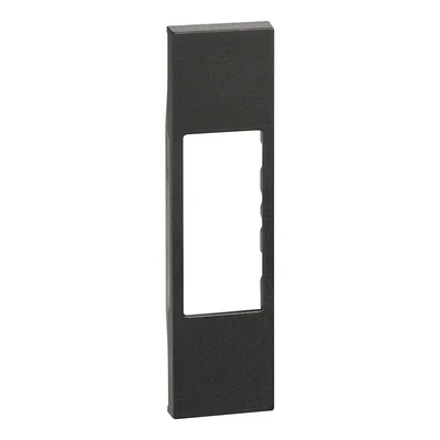 LIVING NOW - RJ11/45 PLATE - 1 MODULE - BLACK