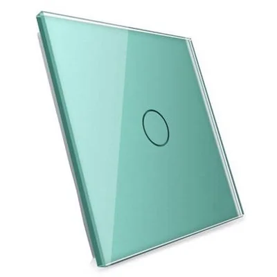 LIVOLO Single green glass touch panel