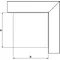 LKM F40040FS Flat corner with cover