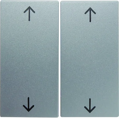 Llave doble con símbolo de "flecha" de aluminio impreso