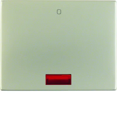 Llave K.5 con lente roja e impresión "0", acero inoxidable