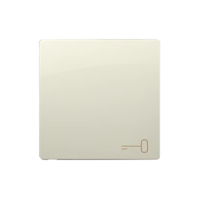 Llave única con pictograma de llave, beige