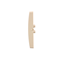Llave única con pictograma de llave, beige
