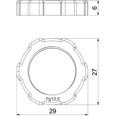 Locknut 116 PG13.5, TW.SZ
