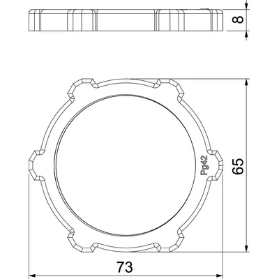 Locknut 116 PG42, TW.SZ