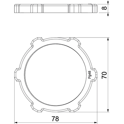 Locknut 116 PG48, TW.SZ