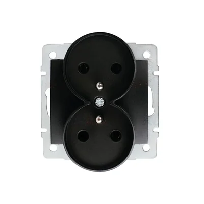 LOGI 02-1253-142 cm French double power socket with grounding