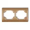 LOGO Horizontal double gold metallic frame