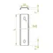 Longitud del carril EURO 950 mm alto 7 mm ancho 35 mm
