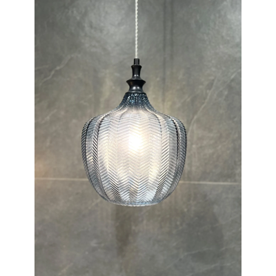 LONI Pendant lamp gray E27 IP20 blue