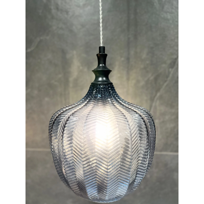 LONI Pendant lamp gray E27 IP20 blue