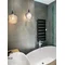 LONI Suspension gris E27 IP20 bleu