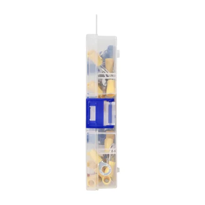 Lot de 120 cosses à œillet pour câbles : 25 x 1 mm², M4 ; 20 x 2,5 mm², M4 ; 20 x 2,5 mm², M5 ; 20 x 2,5 mm², M6 ; 20 x 6 mm², M6 ; 20 x 6 mm², M8.