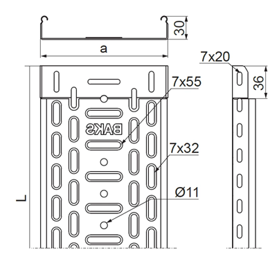 Лоток KGR200H30/3