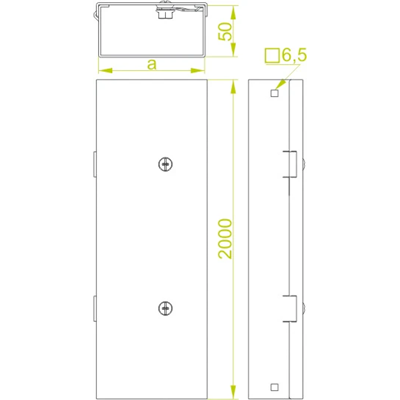 Лоток сталевий оцинкований KMPP100H50/2