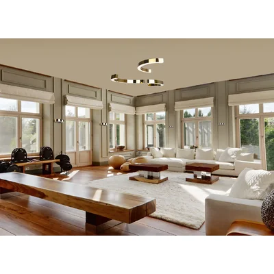 LOTUS Lámpara colgante 40W 4000lm 3000K IP20 oro