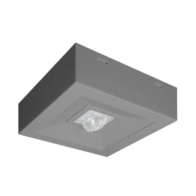 LOVATO N ECO LED svítidlo 3W 315lm (optický žlab) 1h jednoúčelové šedé