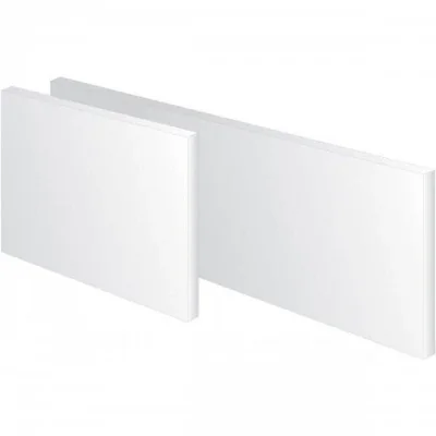 Low-temperature U ceiling heater, Gravely Snow coating; 700W; RAL 9016 white