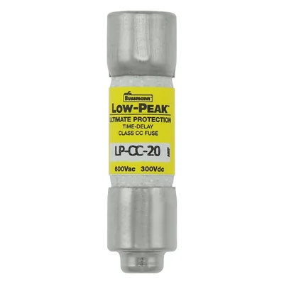 LP-CC-20 20A 600 VAC/300 VDC, träge, Schutzklasse CC
