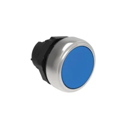 LPCB106 Plastikowy przycisk Ø22mm serii Platinum, kryty, samoczynny powrót. Niebieski