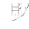 LPDC100H50 N Ladder hinged arch, sheet thickness - 2 mm