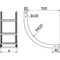 LPDWC100H60N Innenleiter mit vertikalem Bogen, Blechstärke - 2,0 mm