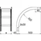 LPDZC200H45N Escaleras de arco exterior vertical, espesor de chapa: 2,0 mm