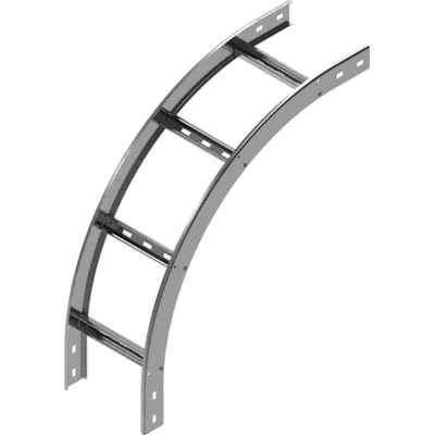 LPDZC500H50N Vertikale Außenbogenleitern, Blechstärke - 2,0 mm