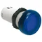 LPMLE6 One-piece LED lamp, blue, 120VAC