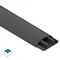 LPO / PVC-U Elektroinstallationsleiste, halbkreisförmig, 15/50, 3K, Grau - 2 m (10 Stück/Packung)