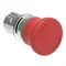 LPSB6644 Platinum Series Metal Pushbutton Ø22mm, Mushroom Head, Lockable, Twist to Unlock, Ø40mm. For Emergency Stop. ISO 13850. Red.