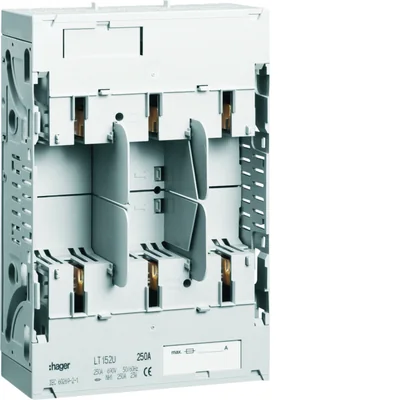LT Fuse base NH1 3x250A mounting on 40mm rails