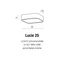 LUCIE 25 White ceiling lamp